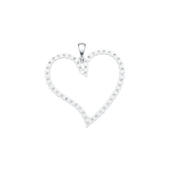 Sterling Silver Semi Mount Pendant Setting Round RD 2x2mm DHJ