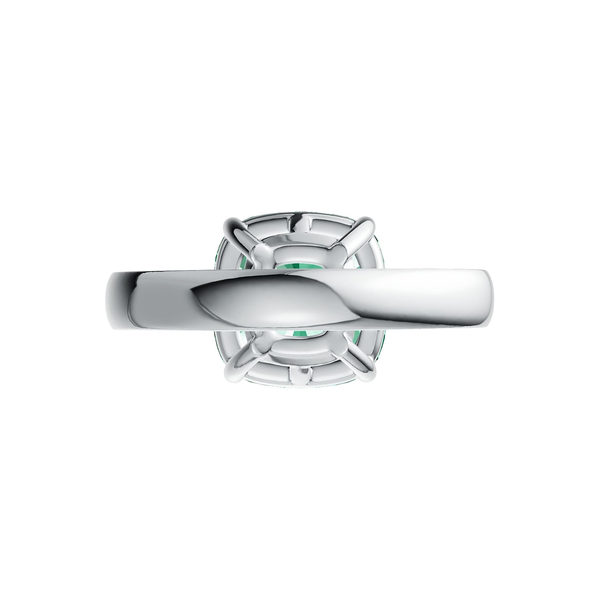 Sterling Silver Semi Mount Ring Setting Cushion CU 10X10mm Solitaire DHJ