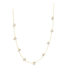 18K Gold Semi Mount Necklace Setting Marquise Ma 6x3mm Diamond Accent Syz Jewelry