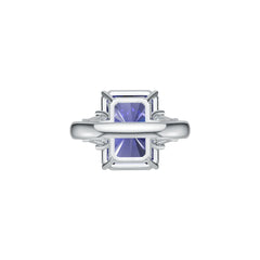 Sterling Silver Semi Mount Ring Setting Emerald OCT 16X12mm DHJ