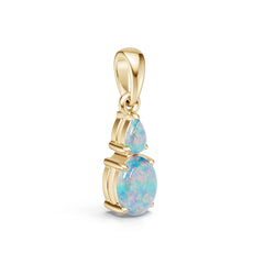 14K Gold Semi Mount Pendant Setting Round Ro 8x6mm Syz Jewelry
