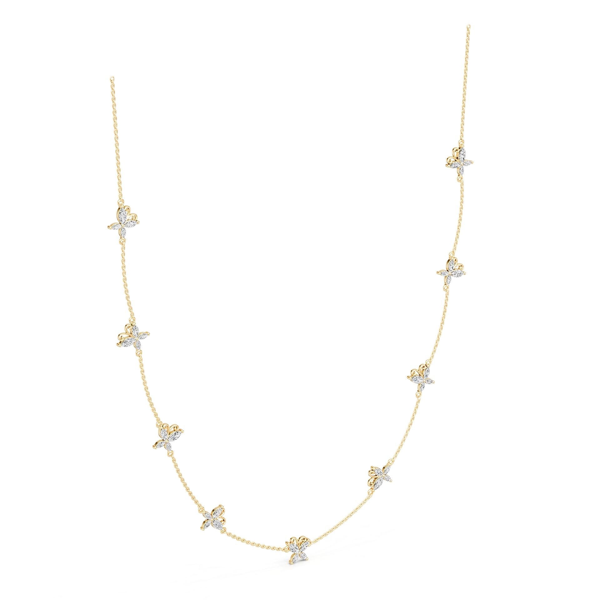 14K Gold Semi Mount Necklace Setting Marquise Ma 6x3mm Diamond Accent Syz Jewelry