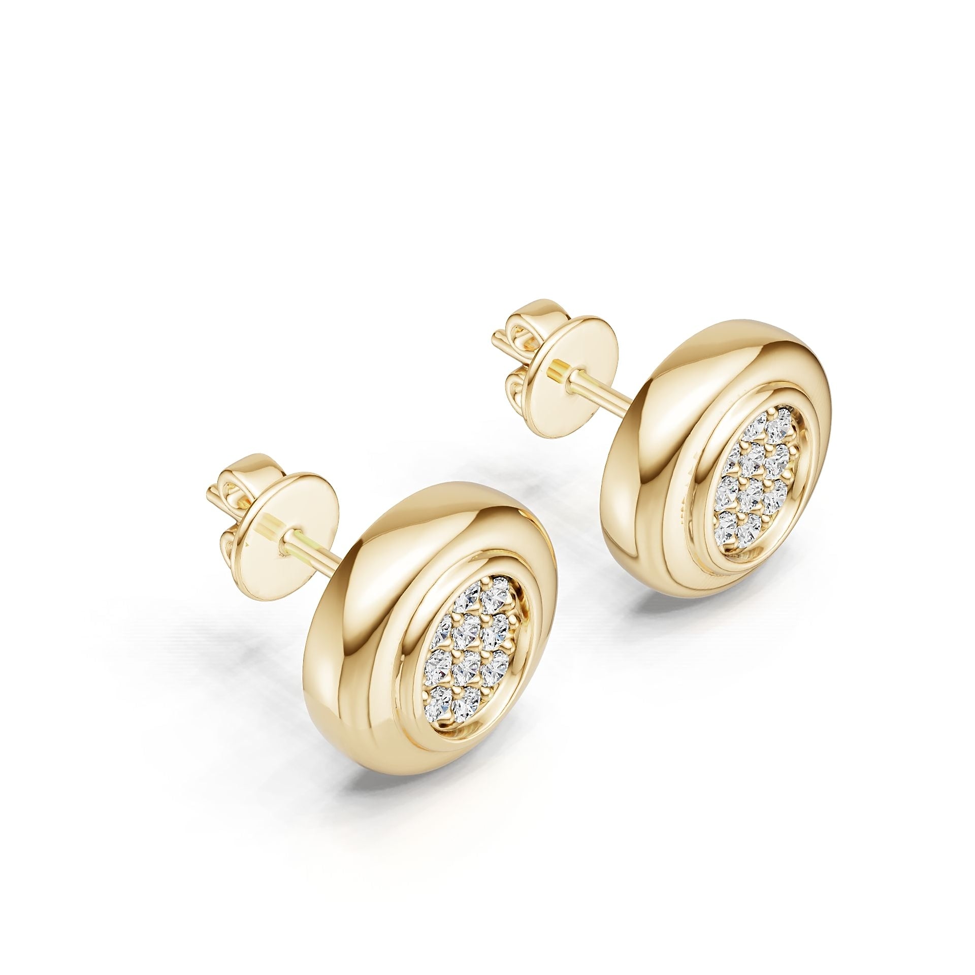 Sterling Silver Semi Mount Earrings Setting Round Ro 6x6mm DHJ