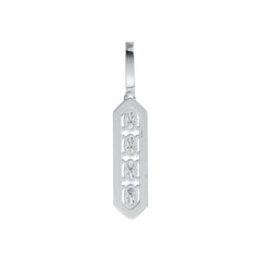 18K Gold Semi Mount Pendant Setting Oval OV 5X3mm Diamond Accent DHJ