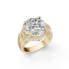 10K Gold Semi Mount Ring Setting Round Ro 6x6mm Syz Jewelry