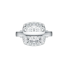 Sterling Silver Semi Mount Ring Setting Round RD 7x7mm DHJ