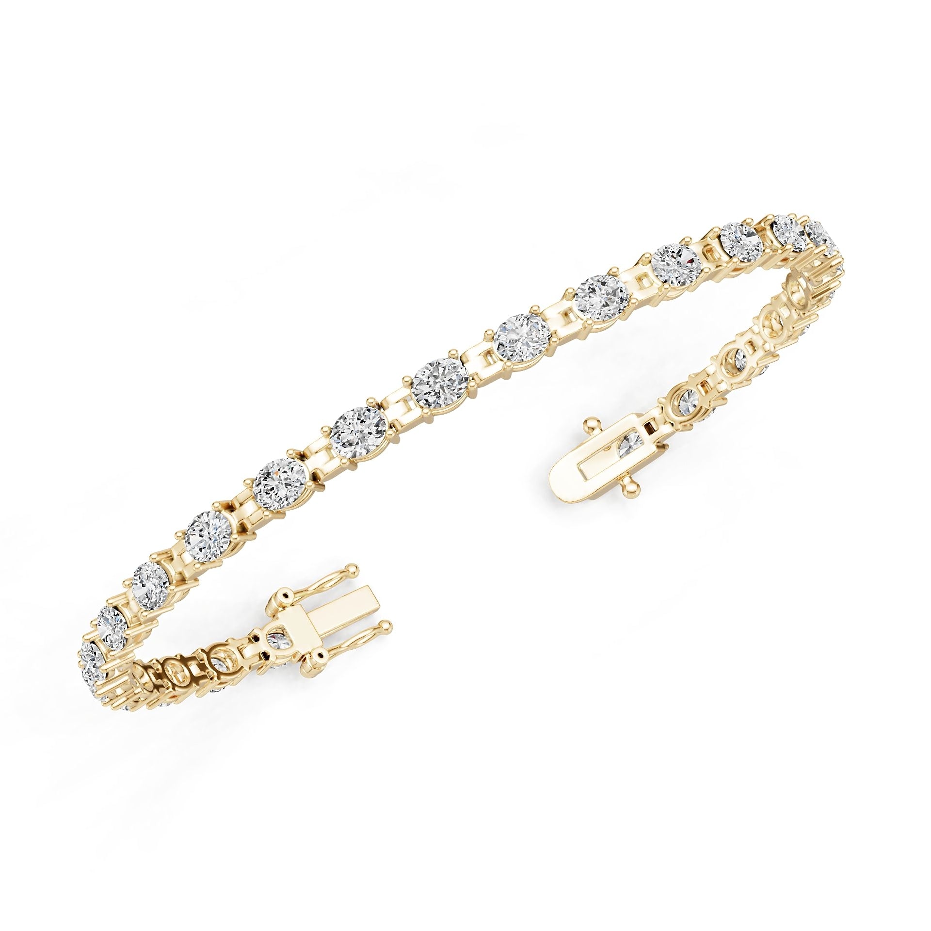14K Gold Semi Mount Bracelet Setting Oval Ov 5x4mm Syz Jewelry