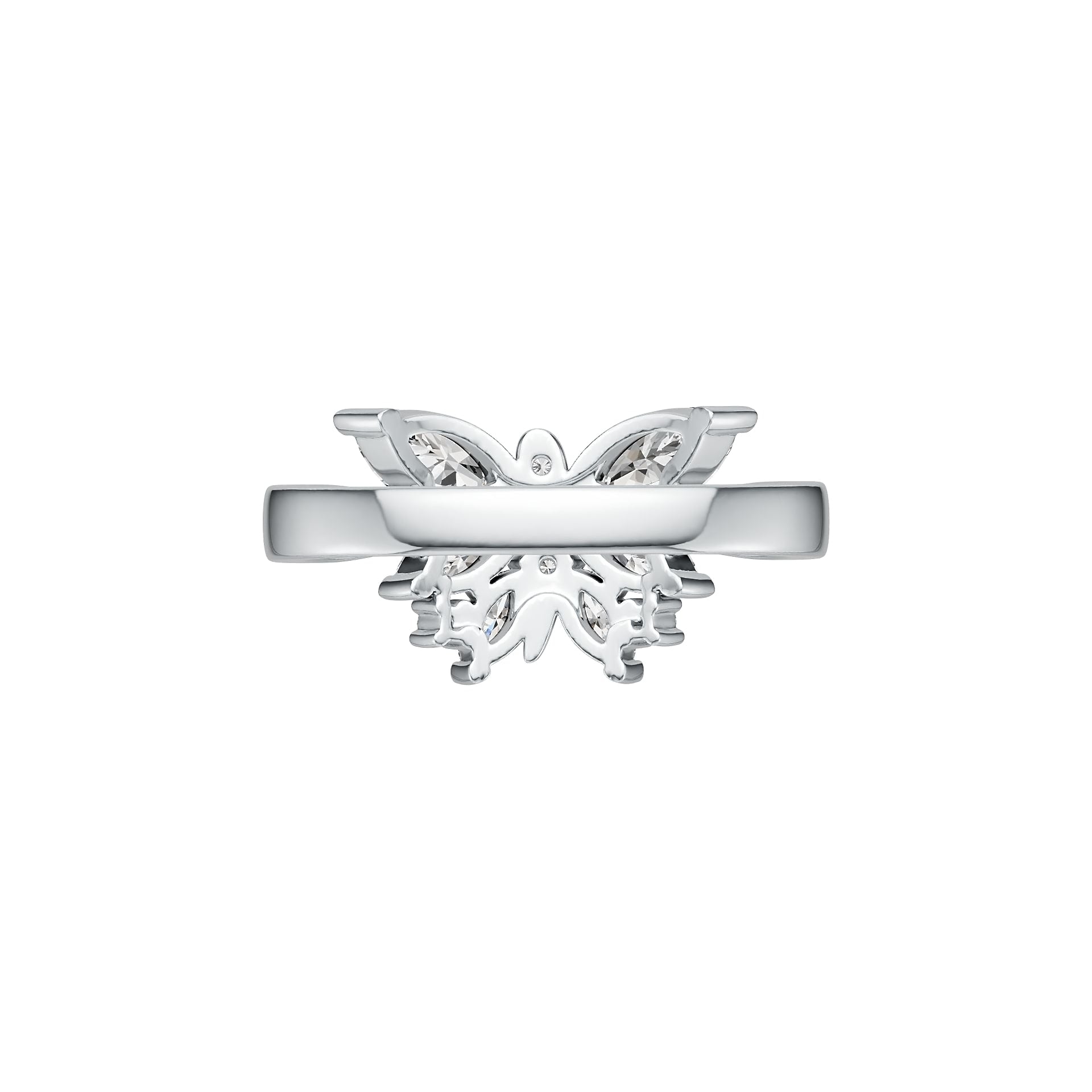 Sterling Silver Semi Mount Ring Setting Marquise MQ 8X4mm 6X3mm 5X2.5mm DHJ