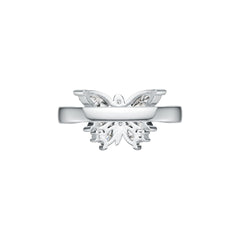 Sterling Silver Semi Mount Ring Setting Marquise MQ 8X4mm 6X3mm 5X2.5mm DHJ