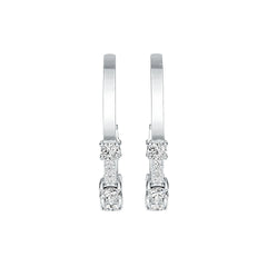 Sterling Silver Semi Mount Earrings Setting Round RD 4x4mm DHJ