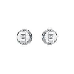 Sterling Silver Semi Mount Earrings Setting Round RD 7x7mm Simple Minimalist DHJ