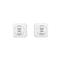 Sterling Silver Semi Mount Earrings Setting Princess SQ 6x6mm DHJ