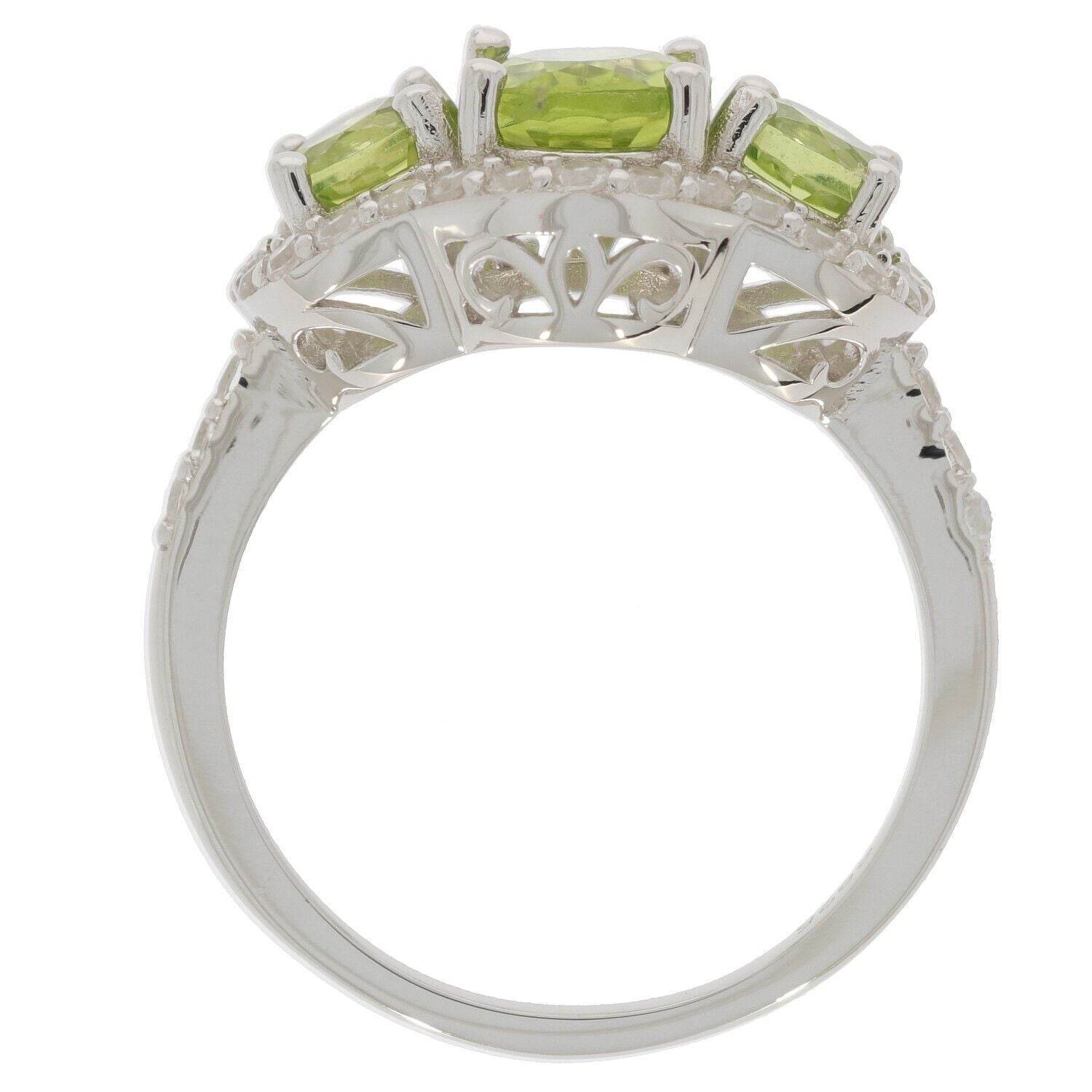 Platinum Semi Mount Ring Setting Oval OV 8X6mm Round RD 4.5mm 3 stone Diamond Accent Syzjewelry