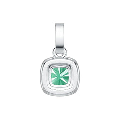 Sterling Silver Semi Mount Pendant Setting Cushion CU 5X5mm DHJ