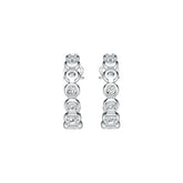 Sterling Silver Semi Mount Earrings Setting Round RD 3.4x3.4mm DHJ