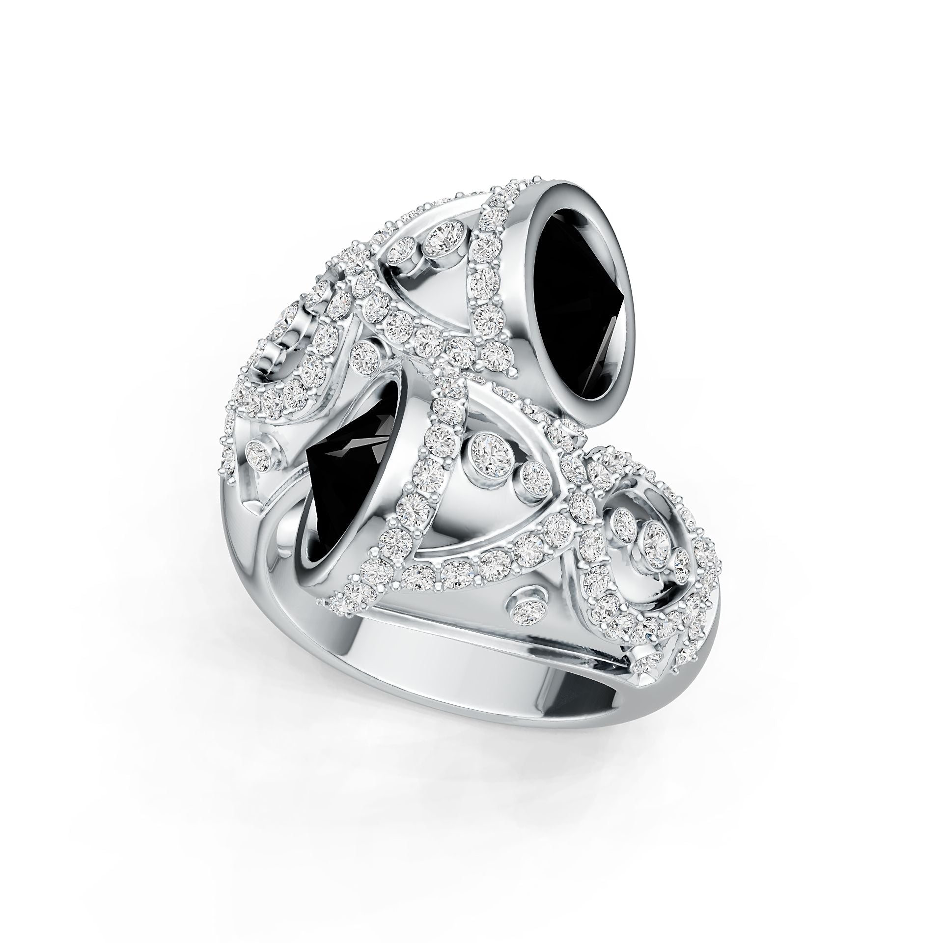 Platinum Semi Mount Ring Setting Round Ro 5x7mm Syz Jewelry