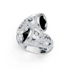 Platinum Semi Mount Ring Setting Round Ro 5x7mm Syz Jewelry