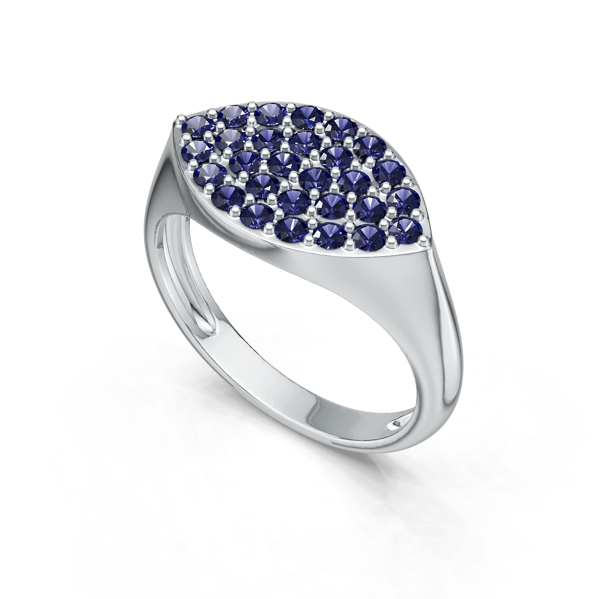 Sterling Silver Semi Mount Ring Setting Round Rd DHJ