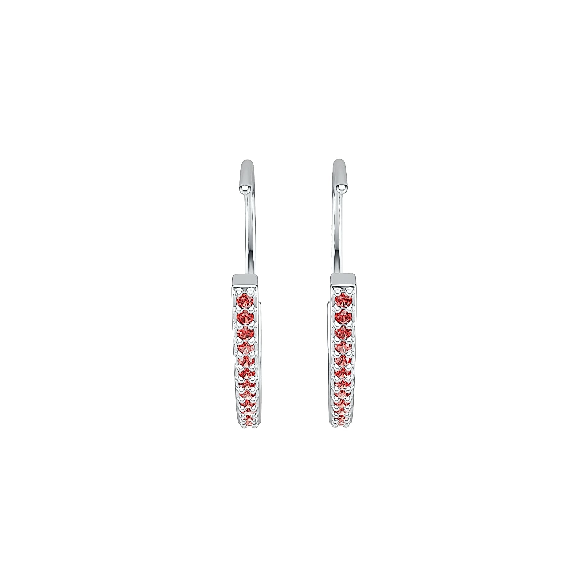 Sterling Silver Semi Mount Earrings Setting Round RD 1.2mm DHJ