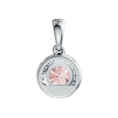 Sterling Silver Semi Mount Pendant Setting Round RD 6X6mm Halo Syzjewelry