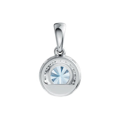 Sterling Silver Semi Mount Pendant Setting Round RD 6X6mm Halo Syzjewelry