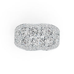 18K Gold Semi Mount Ring Setting Oval OV 5X4mm Diamond Accent DHJ