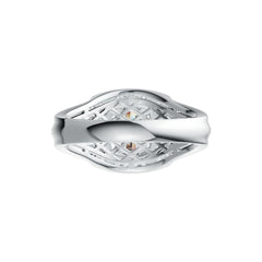 Men's Platinum Semi Mount Ring Setting Oval OV 8x6mm Double Prongs Halo Diamond Accent DHJ