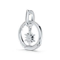18K Gold Semi Mount Pendant Setting Round Ro 2x2mm Syz Jewelry