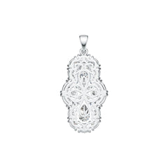 Sterling Silver Semi Mount Pendant Setting Pear PE 9X6mm DHJ