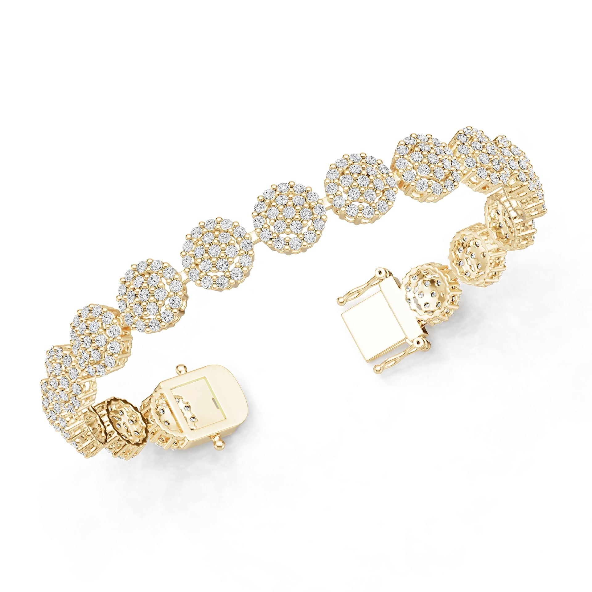 18K Gold Semi Mount Bracelet Setting Round Ro 1x1mm Syz Jewelry