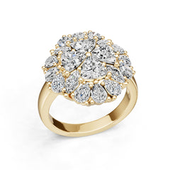 Sterling Silver Semi Mount Ring Setting Trillion Tr 5x5mm Diamond Accent DHJ