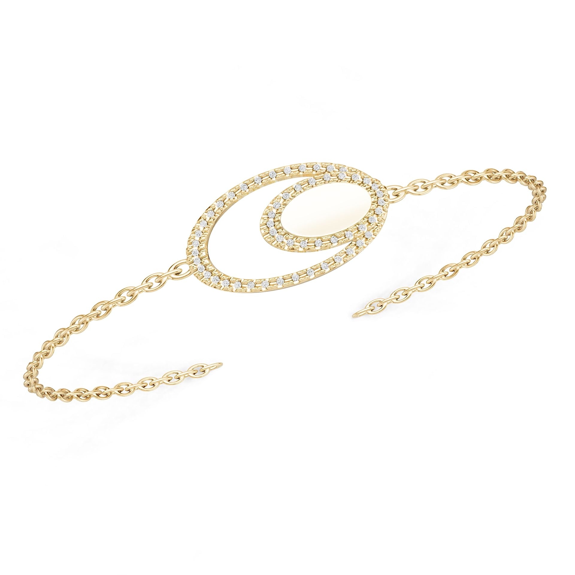 Platinum Semi Mount Bracelet Setting Round Ro 1x1mm Syz Jewelry