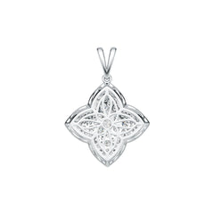 Sterling Silver Semi Mount Pendant Setting Round RD 3.5mm DHJ
