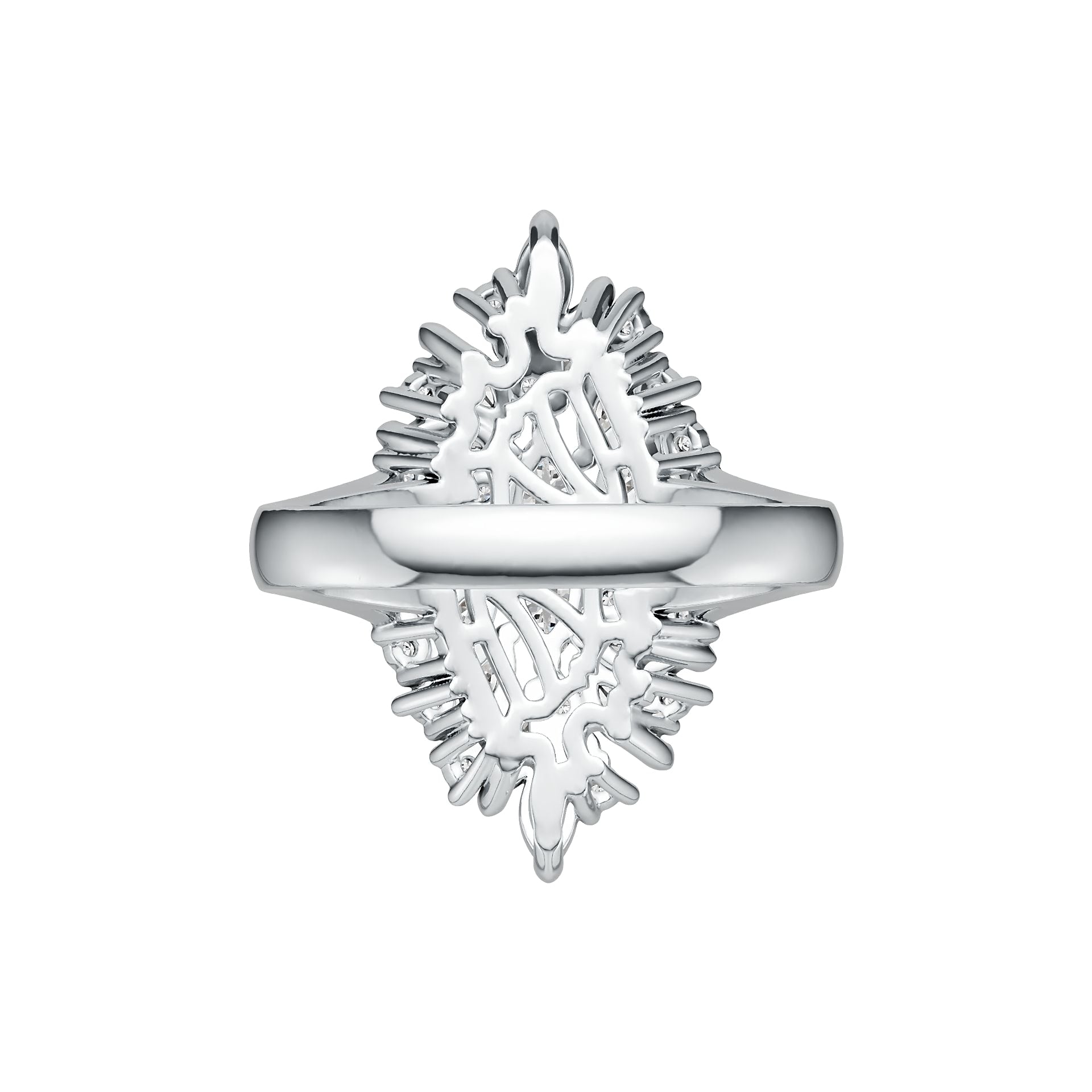 Sterling Silver Semi Mount Ring Setting Round RD Cluster Áæ§Èï∂mm DHJ