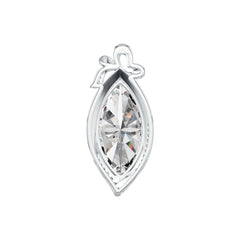Sterling Silver Semi Mount Pendant Setting Marquise MQ 26X13mm DHJ