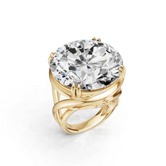 Sterling Silver Semi Mount Ring Setting Round RD 22X22mm Syzjewelry