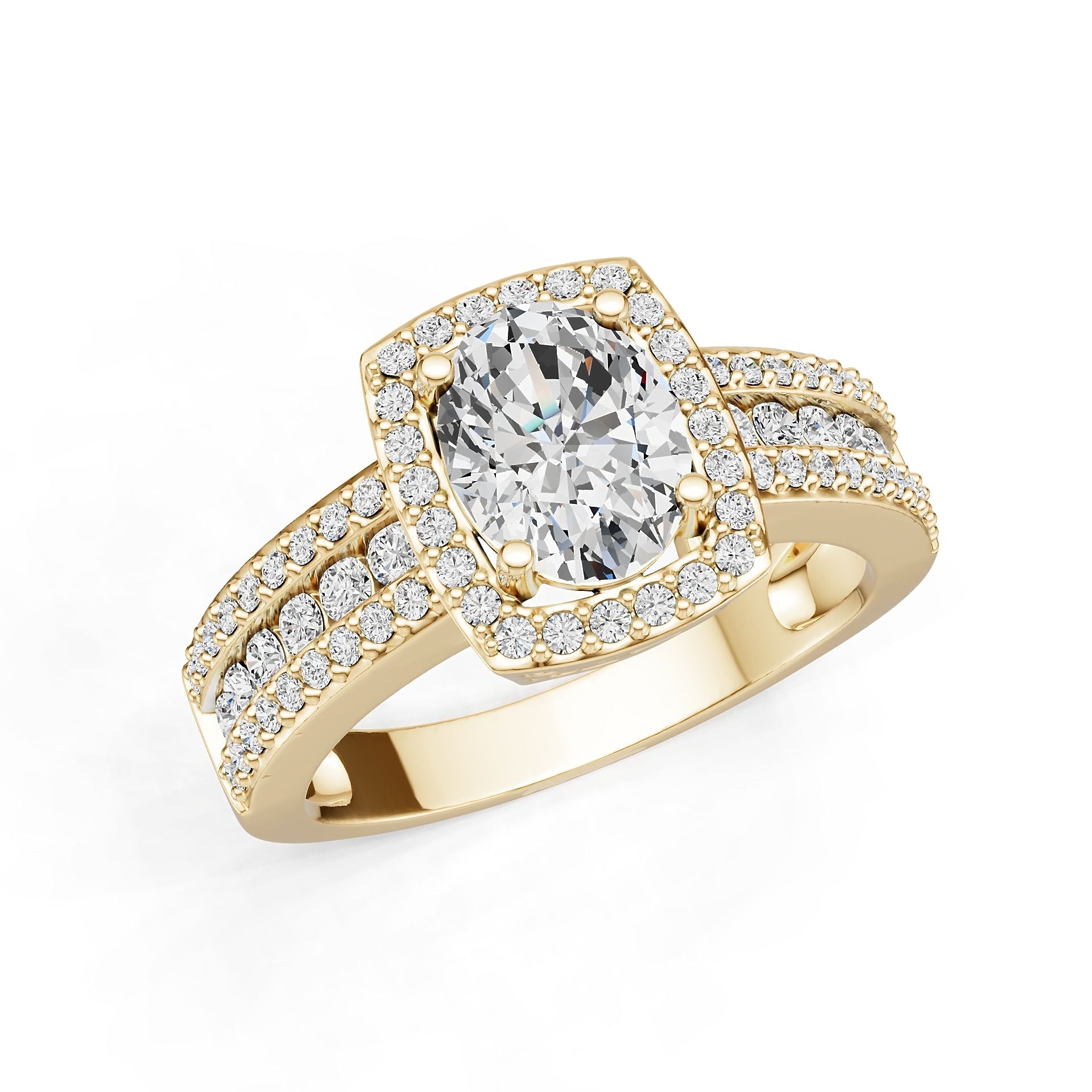 Platinum Semi Mount Ring Setting Oval Ov 9x7mm Diamond Accent Syz Jewelry
