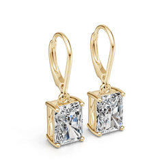 14K Gold Semi Mount Earrings Setting Emerald Em 8x6mm Syz Jewelry