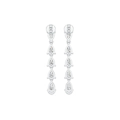 Sterling Silver Semi Mount Earrings Setting Pear PE 6x4mm Syzjewelry