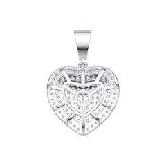 14K Gold Pendant Heart Theme with or Moissanite Diamond Accent DHJ