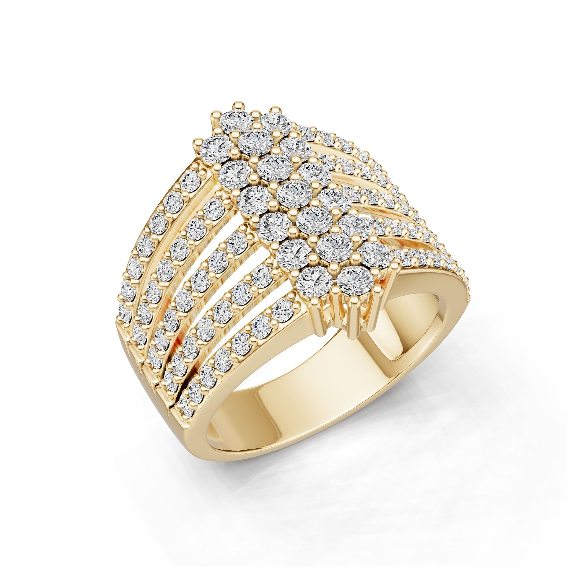 10K Gold Semi Mount Ring Setting Round Ro 6x6mm Syz Jewelry