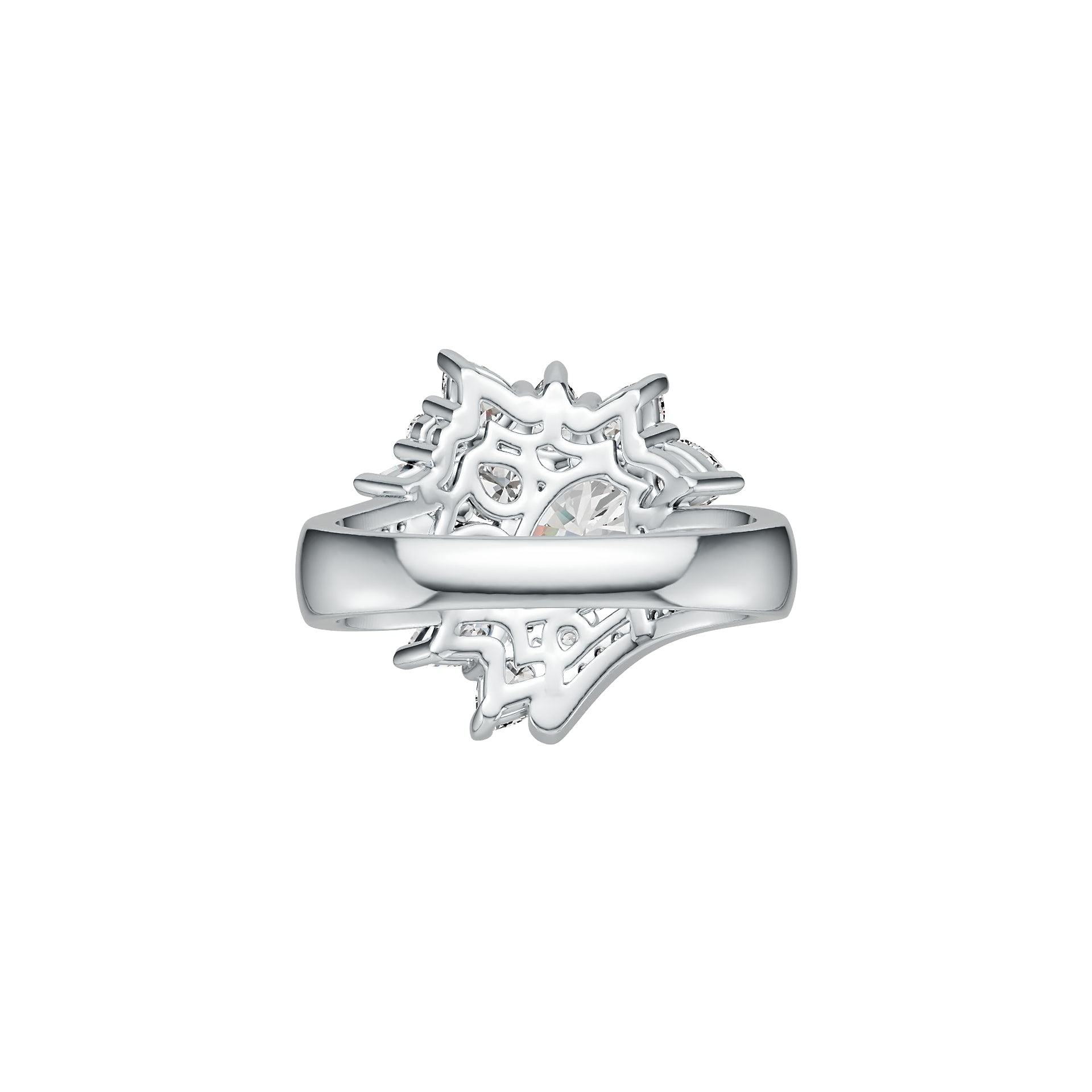 Sterling Silver Semi Mount Ring Setting Pear PE 10X7mm DHJ