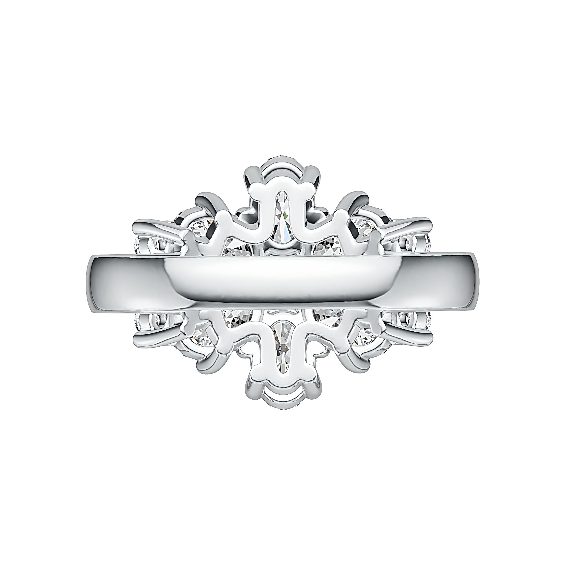 Sterling Silver Semi Mount Ring Setting Oval OV 6X4mm DHJ