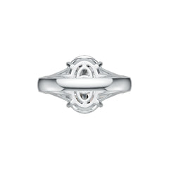 Sterling Silver Semi Mount Ring Setting Oval OV 14X10mm DHJ