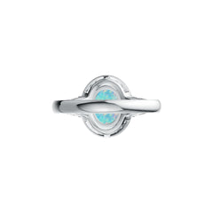 18K Gold Semi Mount Ring Setting Oval OV 9X7mm BG 5X4mm Cabochon Diamond Accent DHJ
