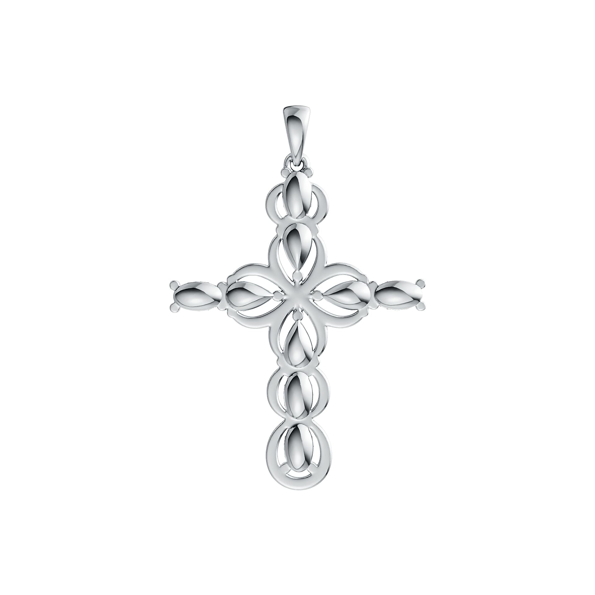 Sterling Silver Semi Mount Pendant Setting Oval OV 5x3mm PE 5x3mm DHJ
