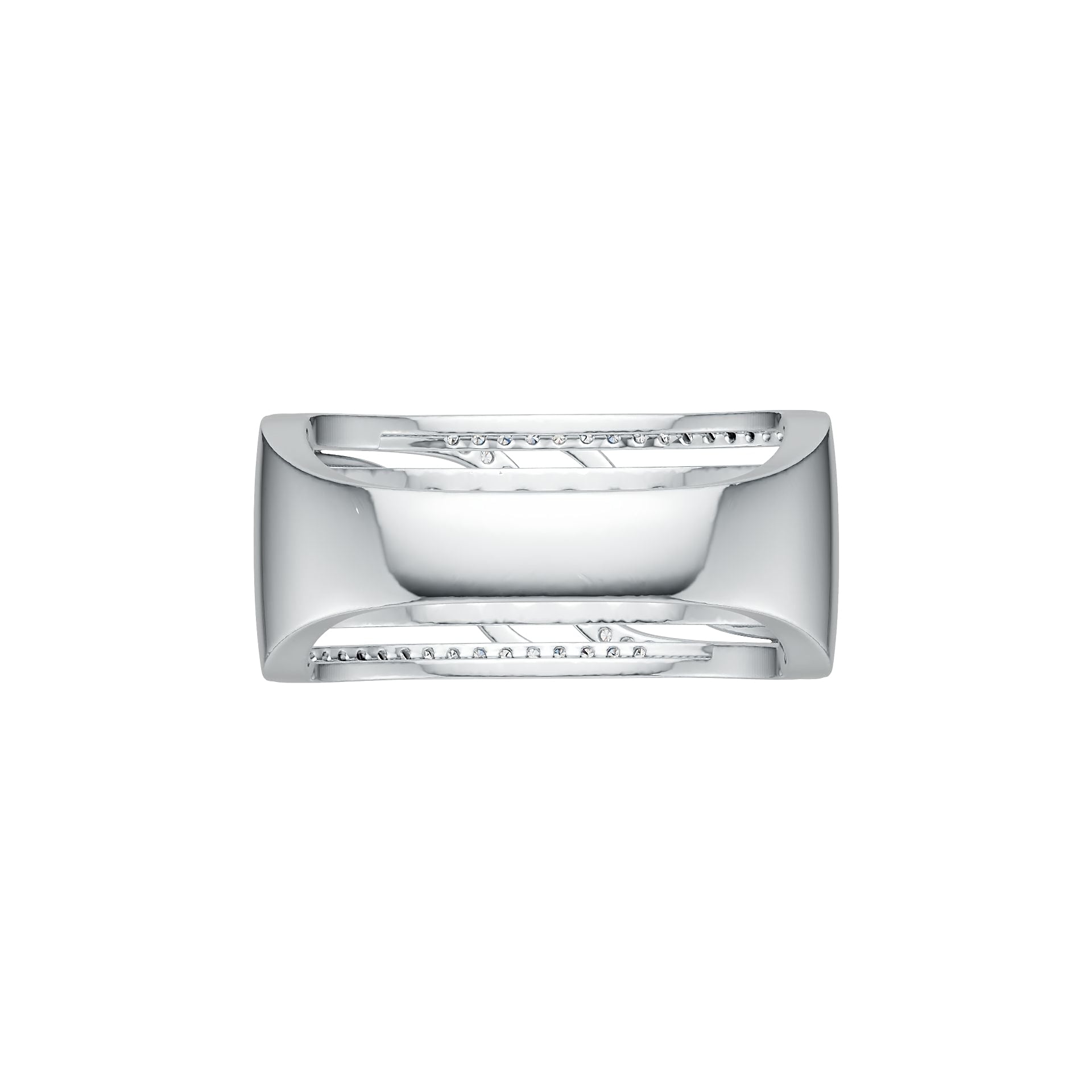 Sterling Silver Semi Mount Ring Setting Round RD 2x2mm DHJ