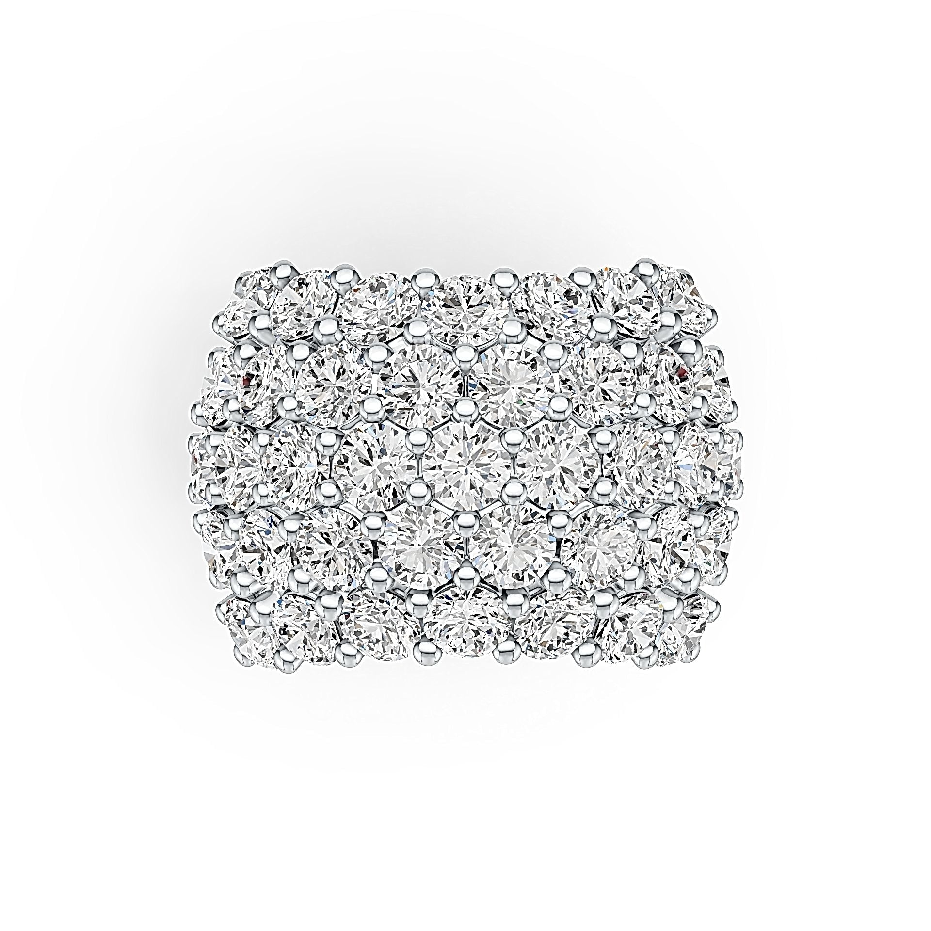 Platinum Semi Mount Ring Setting Round RD 3.5x3.5mm DHJ