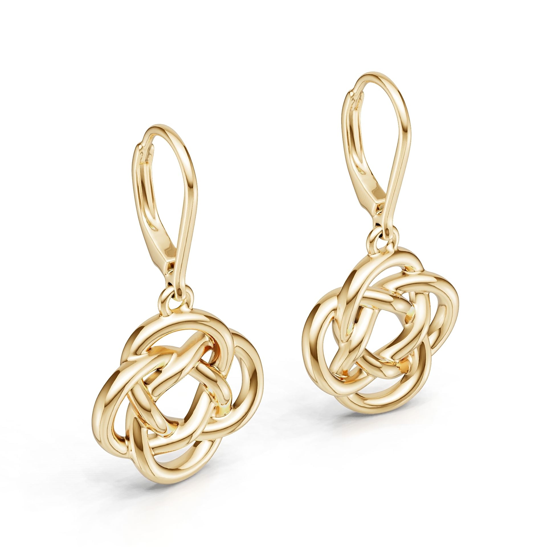 10K Gold Semi Mount Earrings Setting Round Ro 6x6mm Syz Jewelry