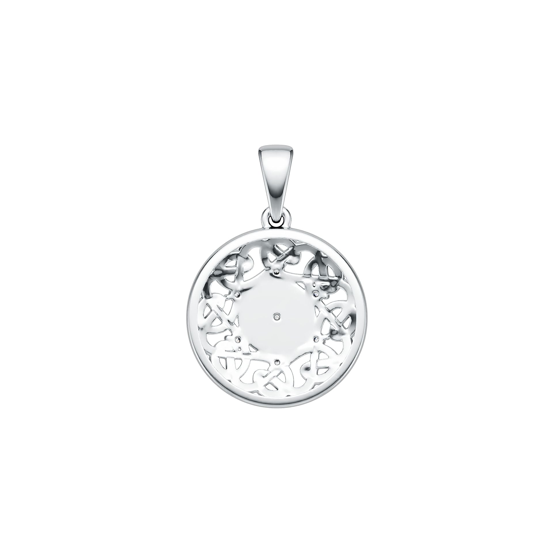 Sterling Silver Pendant Starburst Celtic Knot Compass Theme DHJ